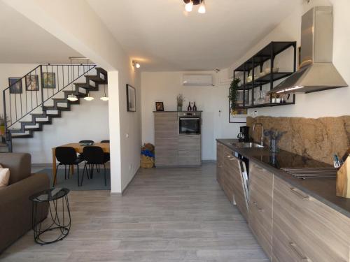 Una cocina o zona de cocina en Scappo in Umbria, La Terrazza