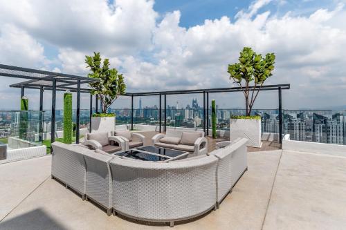 a view from the roof of a building at Reizz Residence By Sweet Home in Kuala Lumpur