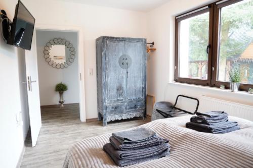TV/trung tâm giải trí tại Haus Morgengau Familienzeit und Wellness