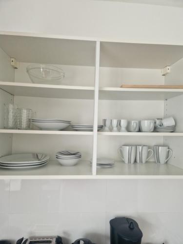 Dapur atau dapur kecil di M&BLuxux Apartments