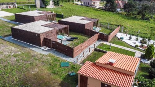 Κήπος έξω από το Cabañas de Mallas