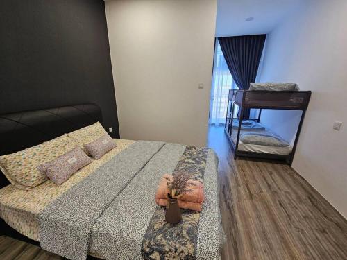 Postel nebo postele na pokoji v ubytování Lovely Podium CityView 3Bedroom with Pool A1