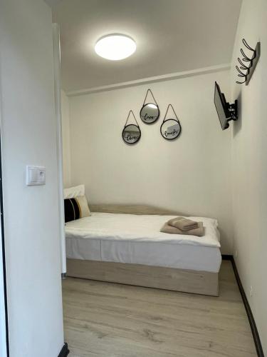 En eller flere senge i et værelse på Cazare centrul vechi Sibiu