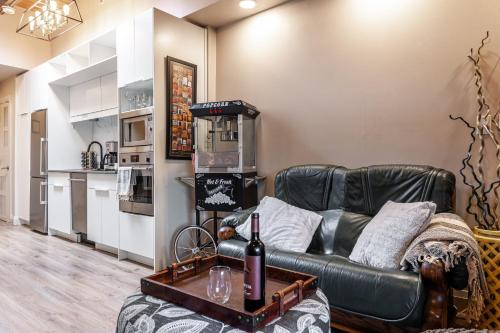 Dapur atau dapur kecil di Glyn Rhosyn Loft