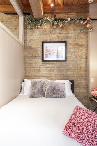 Katil atau katil-katil dalam bilik di Glyn Rhosyn Loft
