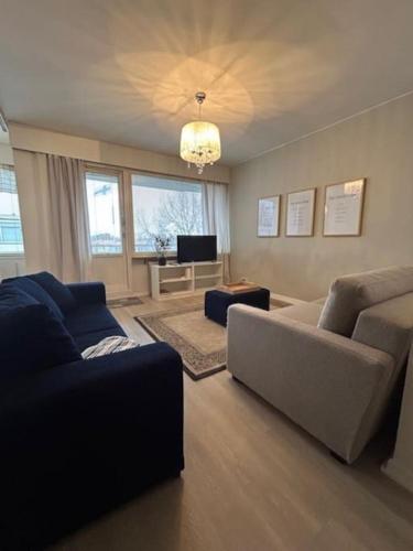 Posezení v ubytování Sibelius Kaksio Haminassa