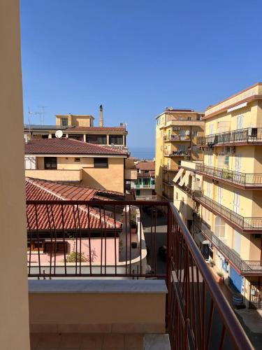 a view from the balcony of a building at Porta sul Mare in Tropea