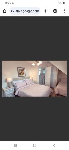 ein Bild eines Schlafzimmers mit einem Bett in der Unterkunft Hazelbrook Guesthouse in Waterford