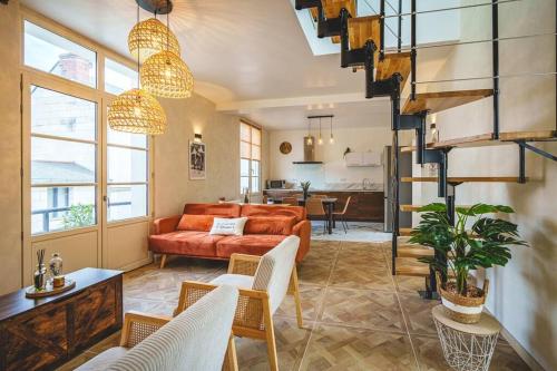 Ruang duduk di The house of Celeste