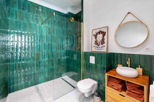 Ванная комната в Suite Grand Cru - SPA & terrasse