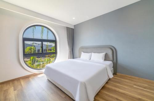 Ένα ή περισσότερα κρεβάτια σε δωμάτιο στο Hafi Boutique Hotel