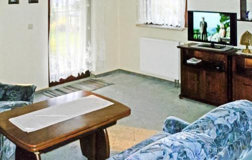 Televisyen dan/atau pusat hiburan di Ferienwohnung Altenberg