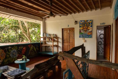 Χώρος καθιστικού στο Casa Surf Mar Azul