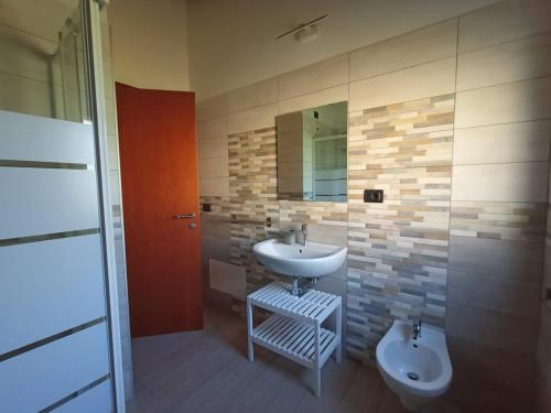 Koupelna v ubytování B&B Tra Gli Ulivi