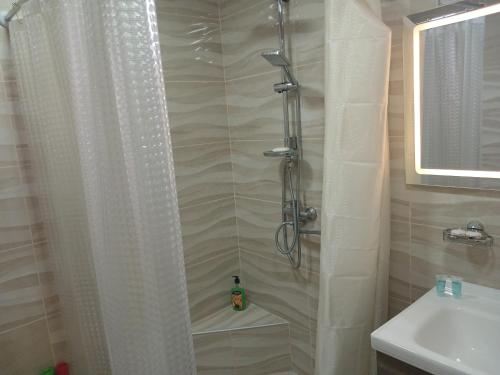 Koupelna v ubytování Guest house Nano
