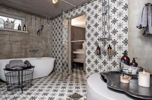 Ett badrum på Vivante Basement Accommodation