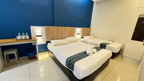 Best View Hotel Bandar Sunway # Near Sunway Medical-Pyramid-Lagoonにあるベッド
