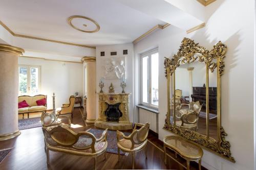 Zona d'estar a Villa Puccini Bed & Breakfast