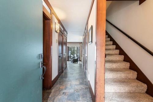a hallway with stairs in a house at 4BD Lakeside Retreat with Views in Tahoe City