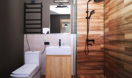 Et badeværelse på 2 Room Apartment in Marshall Gudauri Project