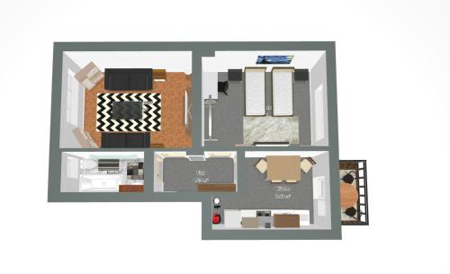 The floor plan of Gockel Homes 1 - Zentral mit Balkon & Netflix