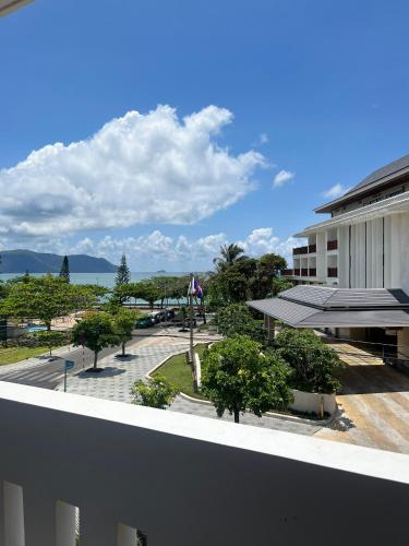 a view from the balcony of a building at Con Dao Tan Son Nhat Hotel in Con Dao