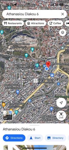 a map of the city of amsterdam and its attractions at Elegant Apt 50meters Close Acropolis in Athens