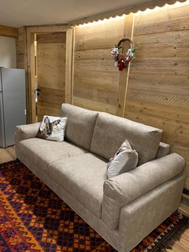 Ruang duduk di Flora Alpina apartments-Residenza Verdebjo