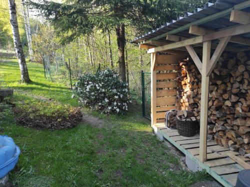 Ein Garten an der Unterkunft Chalupa Poustevník