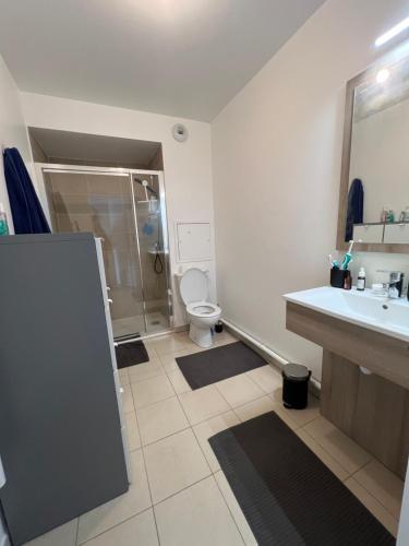 Ένα μπάνιο στο Appartement 2 pièces proche commerces et transports