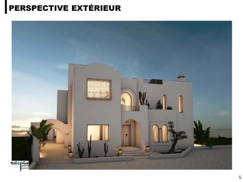 a Representación de una villa de estilo aiterraneo en Villas Sophia en Hammamet