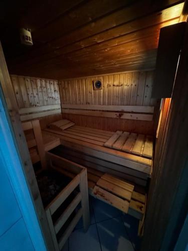 an inside view of a sauna in a house at Altstadt-Glück - Terrasse&Sauna in Andernach