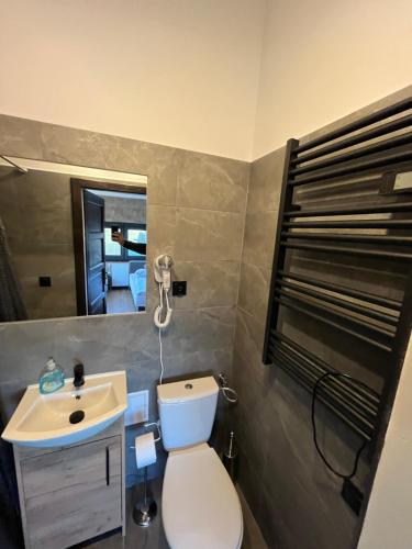 Kúpeľňa v ubytovaní Nad Lewiatanem