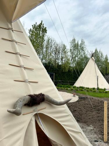 Imagen de la galería de Comfort Tipi Marie, Tipi Bo Deluxe & tent Nicolaï - 'Glamping in stijl', en Lembeke