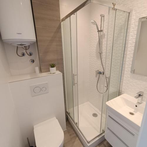 Koupelna v ubytování Apartmani Kristijan