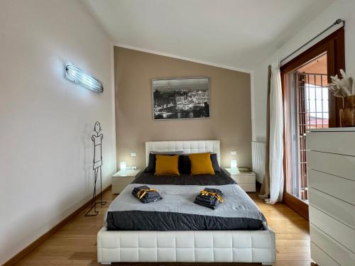 Katil atau katil-katil dalam bilik di Chianti House Garden - 30 min Firenze centro