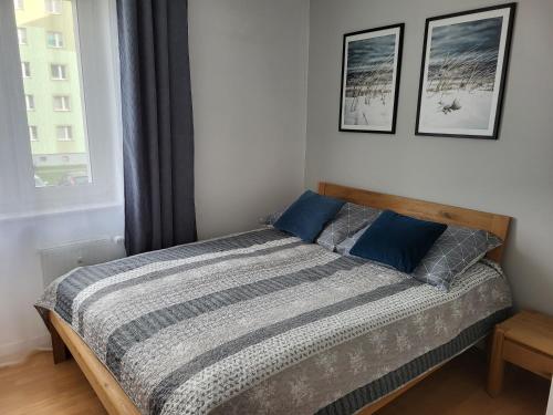 Voodi või voodid majutusasutuse Apartament INA toas