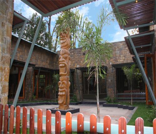 Jardín al aire libre en Tathastu Bandhavgarh