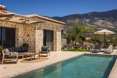 Golden Stone made Villa in Karavados village!