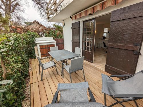 Charmant Studio Cabine avec Grande Terrasse et Proximité Plage à Arcachon - FR-1-420-125