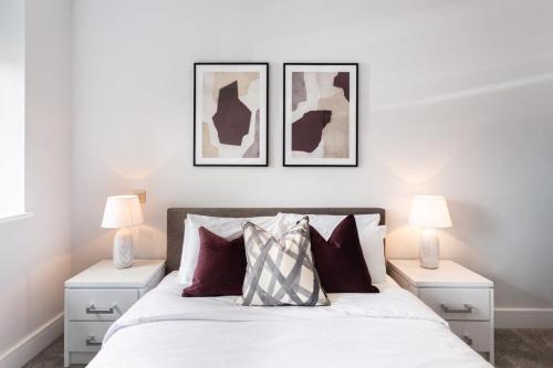 Voodi või voodid majutusasutuse Smart 1 Bed Apartment in the Heart of Eastleigh toas
