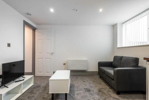 Posezení v ubytování Centrally Located Budget 1 Bed Flat in Darlington