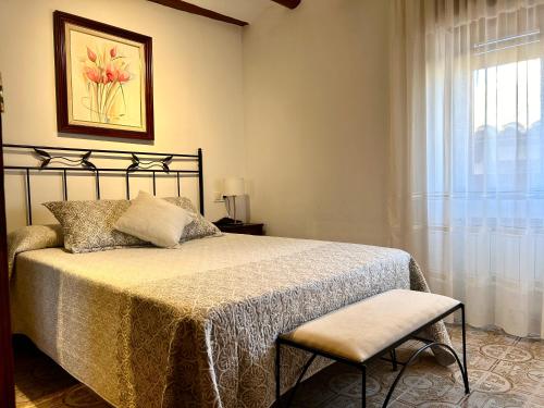 A bed or beds in a room at CASA LA FELICIDAD