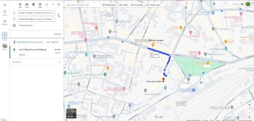 a screenshot of a map with a google maps at Jamaika @ Shopen in Vilnius