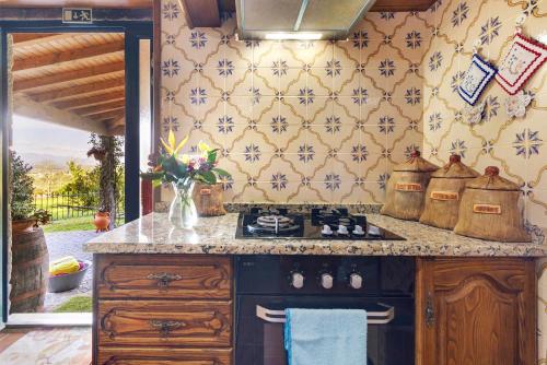 Dapur atau dapur kecil di Casa do Soutinho