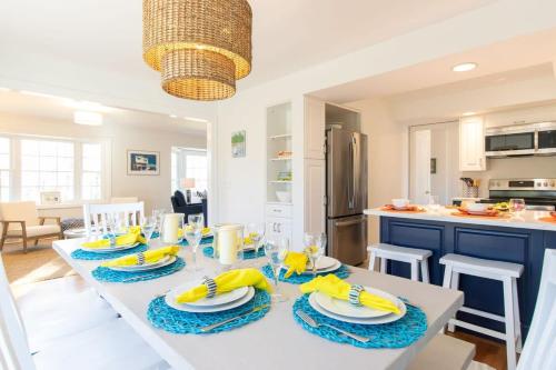 a kitchen with a table with bananas on it at Gorgeous Home with Game Room Dog Welcome in Chatham