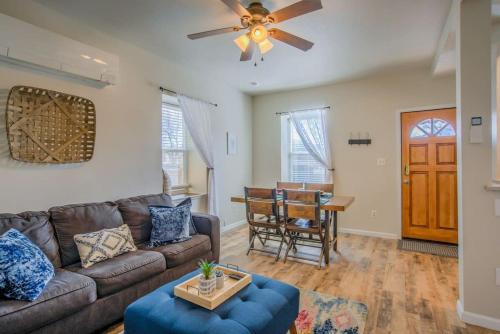 a living room with a couch and a ceiling fan at 2 BDS Garden Of Gods - Near it all in Colorado Springs