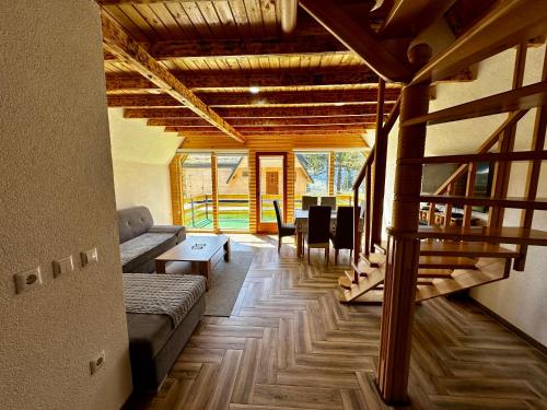 Posezení v ubytování Vlasic Odmor - Villa Krajina III