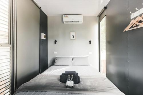 Un pat sau paturi într-o cameră la Willow View