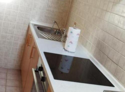 łazienka z umywalką i blatem w obiekcie Apartment Source with Private Pool w mieście Pridvorje